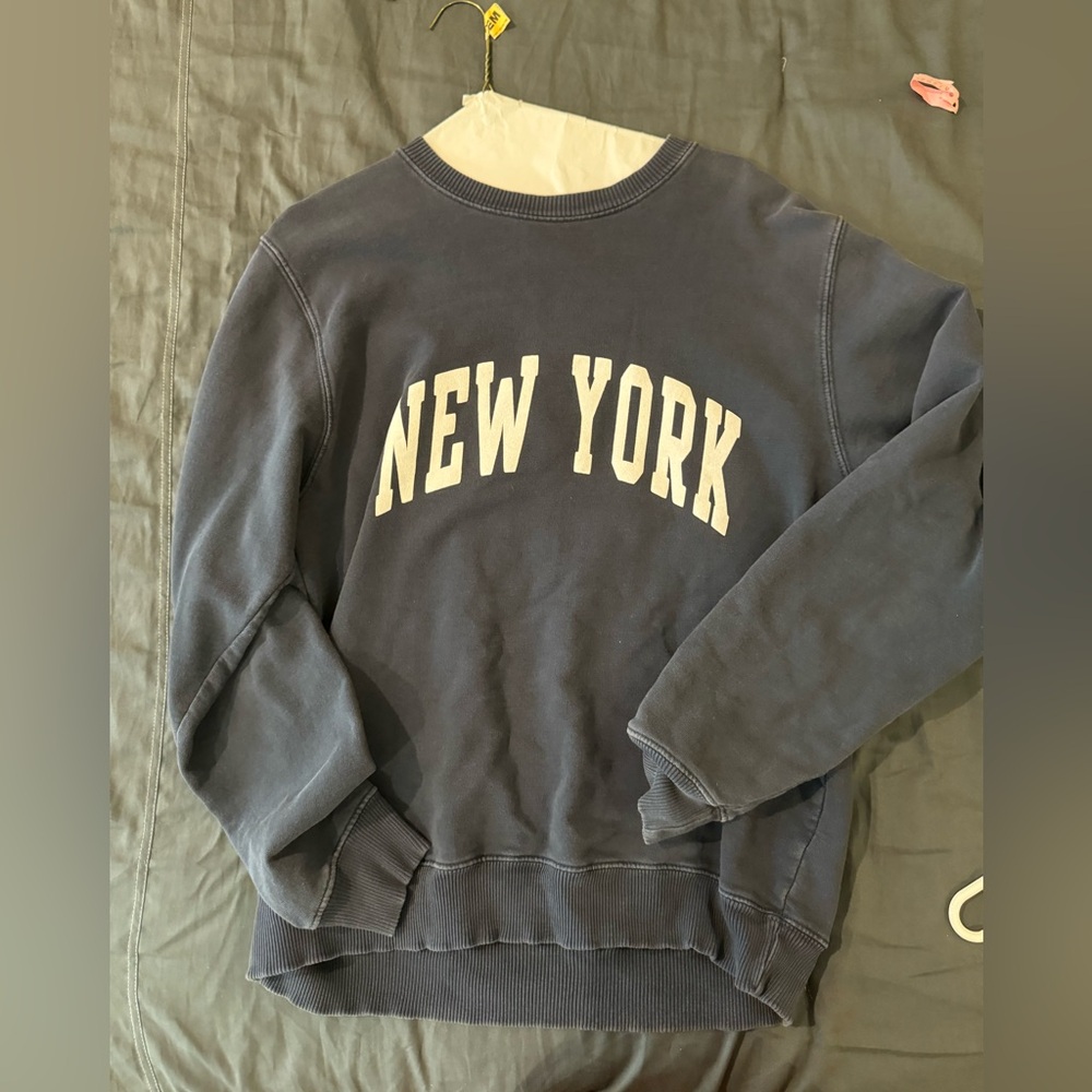 New York sweatshirt in navy